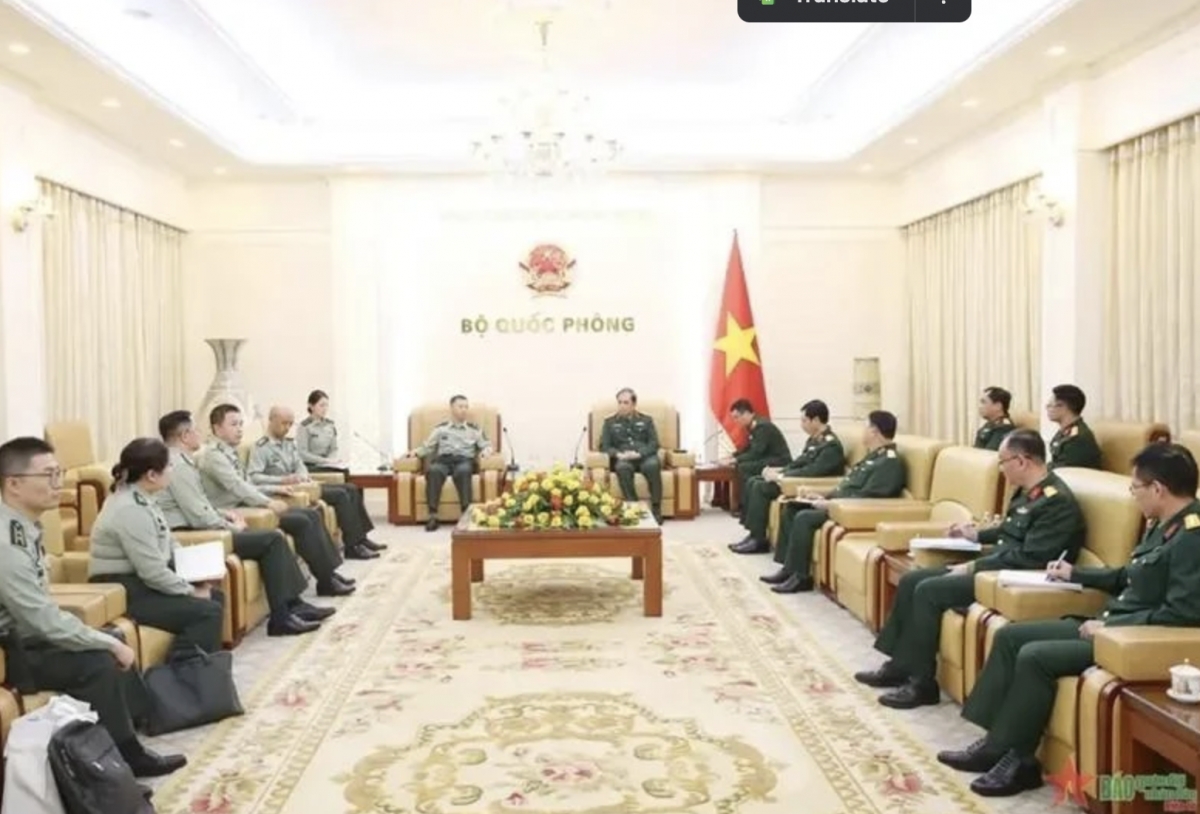 Vietnamese Chinese militaries to promote joint research cooperation